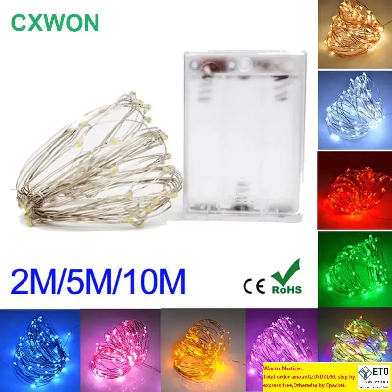 2M 5M 10 LED سلسلة LED SLIVER COPPER WIRE FARIN