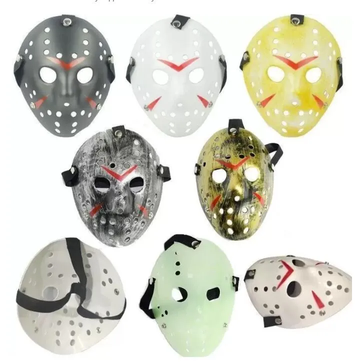 DHL Full Face Maski Maski Jason Cosplay Skull Mask Jason vs Friday Horror Hockey Halloween Costume Scary Mask Festival Party Maski GG1024