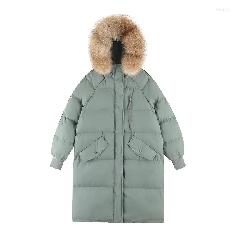 Trench-Coats Femme Cadeau De Noël Hiver Femmes Mode Vers Le Bas Long À Capuche Parkas Coton Vestes Épais Femme Manteau Chaud Vêtements S-2XL