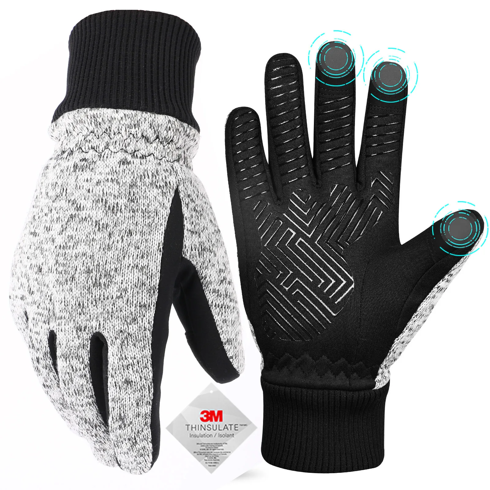 Guantes termicos frio invierno para hombre mujer pantalla tactil