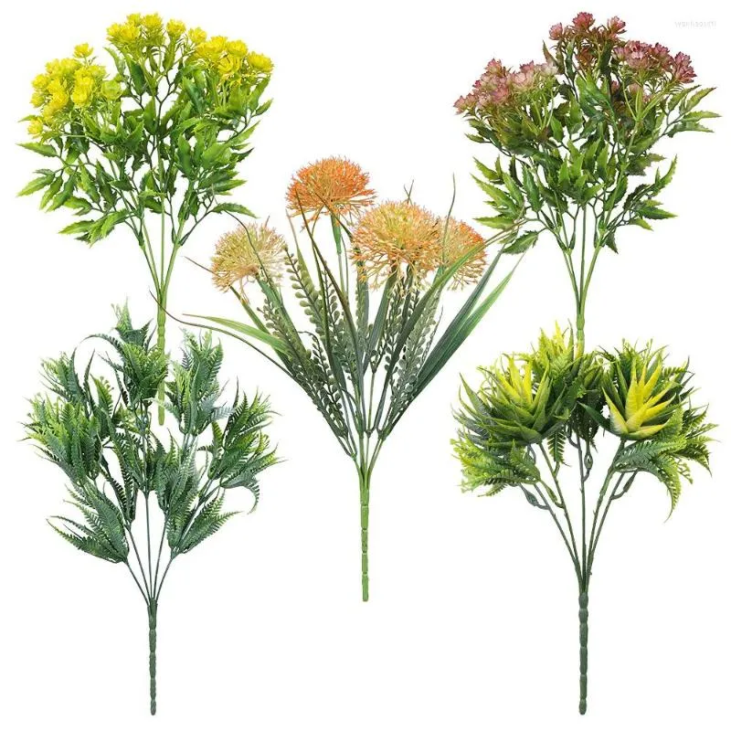 Декоративные цветы 1 шт. Красивое искусственное растение симуляция пластиковый фальшивый цвет