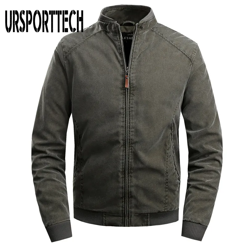 Giacche da uomo URSPORTTECH Uomo Autunno Inverno Army Military Mens Cappotti Capispalla casual Abbigliamento Parka Giacca a vento maschile 221124