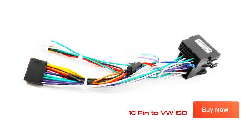 EMSea 2 Sets 16-Pin Car Audio Wiring Cable Adapter Car Stereo Radio Loom Adapter 16-Pin ISO Connector For Repair Of ISO Connectors