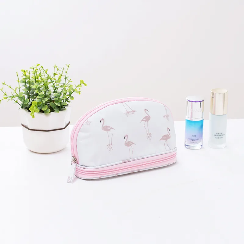 Flèches Deux Couches Shell Cosmétique Sac Double Compartiment Maquillage Sac Léger Multi Usage Sac À Main JA035