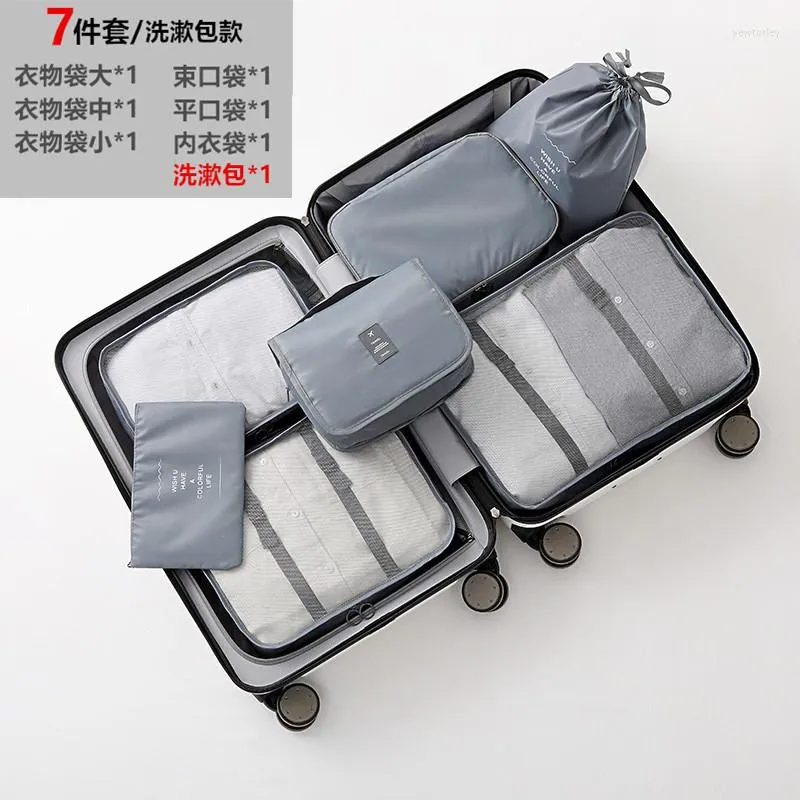 Storage Bags Portable Clothes Zipper Set Shoes Travel Luggage Large Bag Waterproof Organizador Household Items 50