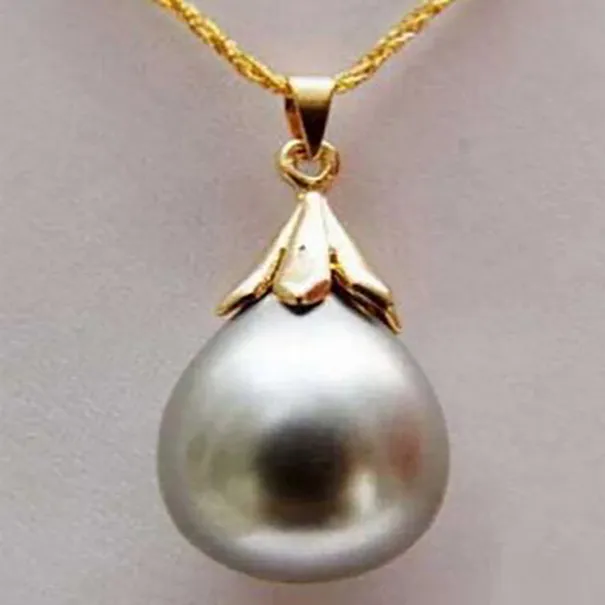 Belle bijoux pour femme gris coquille de perle de perle