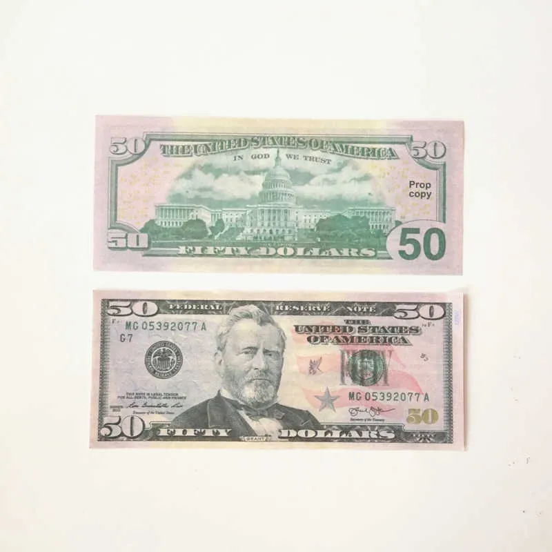 Movie 50% Size prop banknote Copy Printed Fake Money USD Euro Uk Pounds GBP British 5 10 20 50 commemorative toy For Christmas Gifts 103014 3WQHK