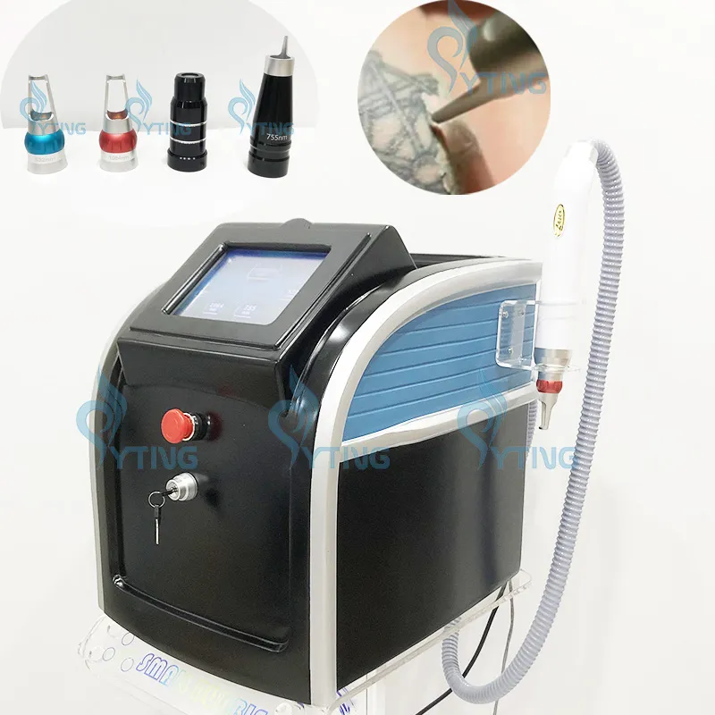 Picosekund laser för salongåldersfläckar Borttagning Pigment Spot Tattoo Removal Ansikt Maskin ND YAG Black Doll Treatment Equipment