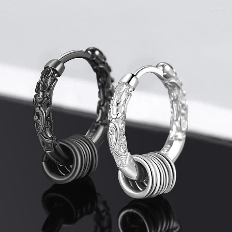 Boucles d'oreilles arrière 1pcs Trend Hoop Cliponne d'oreille Punk Gothic Bijoux Géométrie Golden Cudgel Design Femme Unique ANGIER