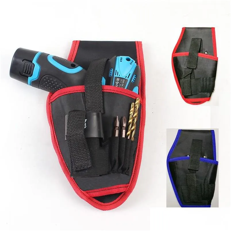 Storage Bags Portable Drill Waist Tool Bag Easy To Carry Drillsholders Resuable Polyester Fiber Cordless Tools Bags 5 5Rb Bb Drop De Dh8Ly