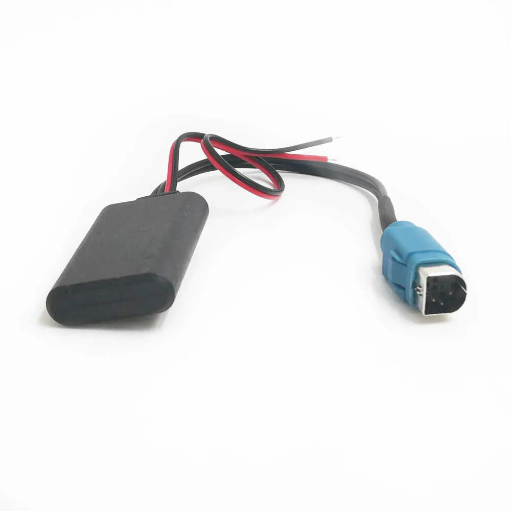 Biurlink Car Bluetooth 5.0 Wireless Music Adapter för Alpine Radio Aux Cable KCE-236B CDE9885 9887 till smartphone