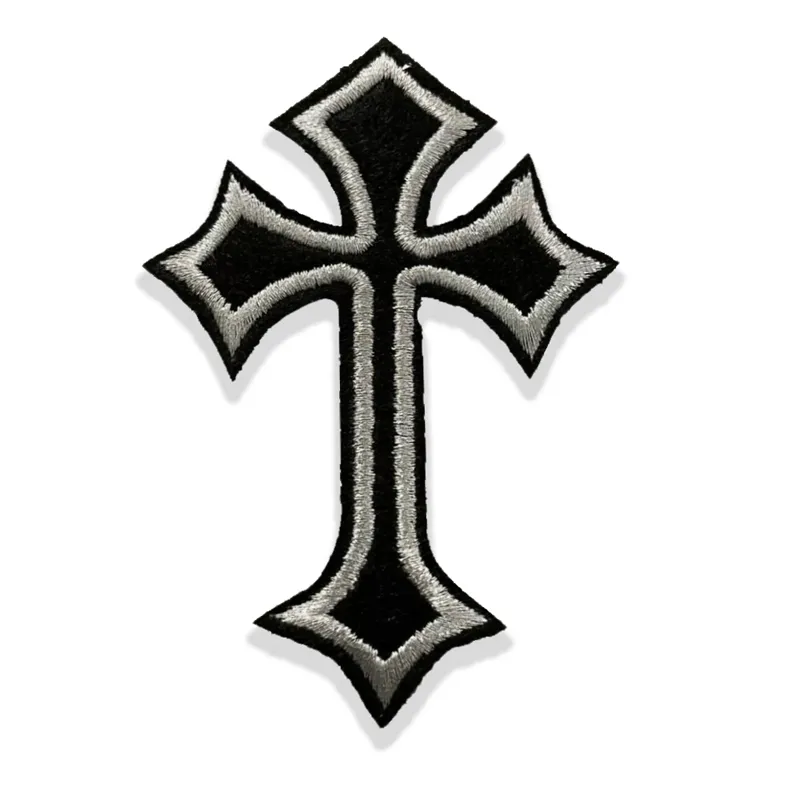 Chrześcijańskie hafty haftowe szycia pojęcia do odzieży kurtki rowerowe worki żelazne na niestandardowej łatce