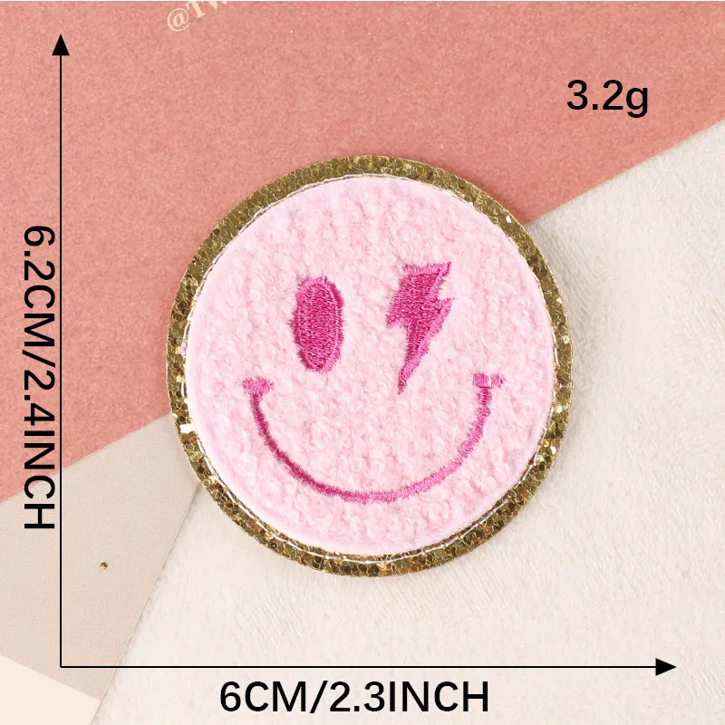 Girls Pink Iron On Patches Embroidered Pretty Appliques for Clothes Jackets  Hat