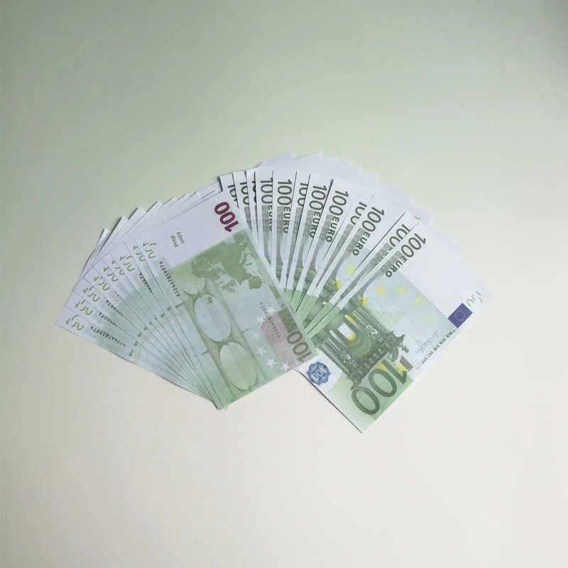 Film 50% rozmiar banknotowy Kopia wydrukowana fałszywe pieniądze Euro UK Funty GBP Brytyjczycy 5 10 20 50 Pamięci na prezenty świąteczne 103014