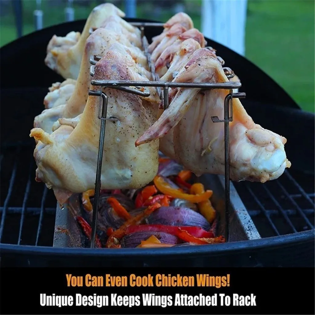 HOT Wing Rack Drip Rack For Oven Stainless Steel BBQ Wing