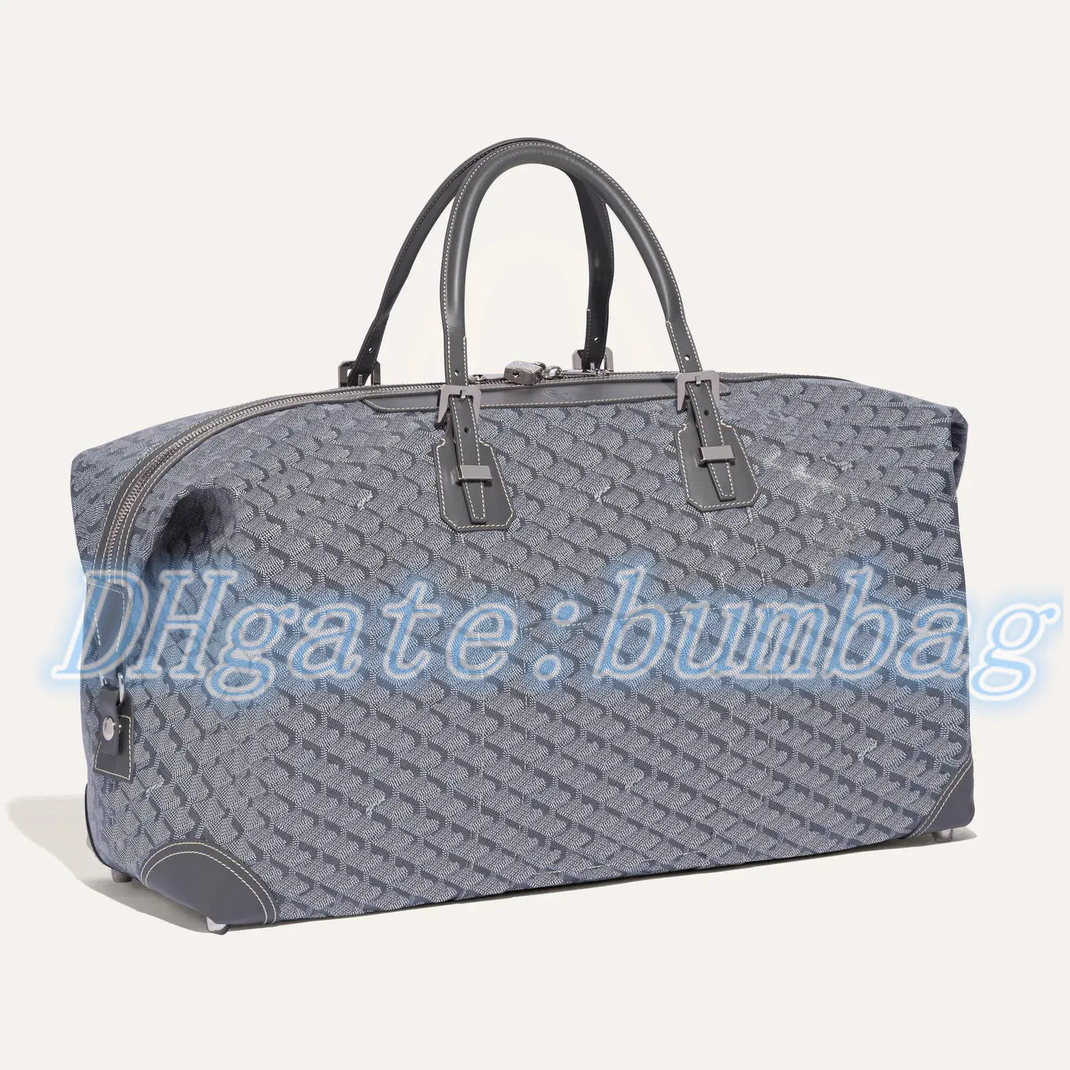DHgate Luxury Genuine Leather Travel Duffle Bag for Men and Women Stylish Designer Keepall 50 55 Carry on Luggage Bags Luggage Accessories