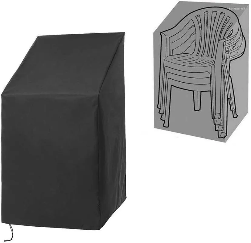 La chaise couvre la couverture résistante de pluie de poussière de meubles de patio pour la table extérieure de cour de jardin