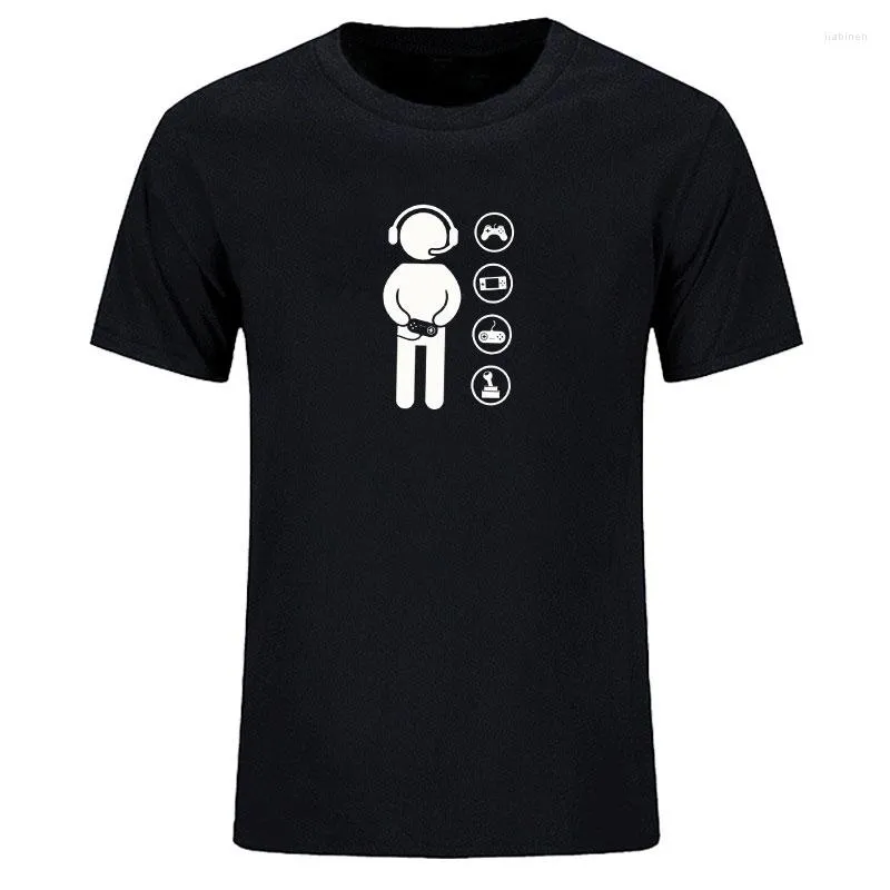 T-shirt da uomo Estate 2022 T-shirt casual a manica corta Stampa in puro cotone Controller per videogiochi Divertiti la tua esclusiva