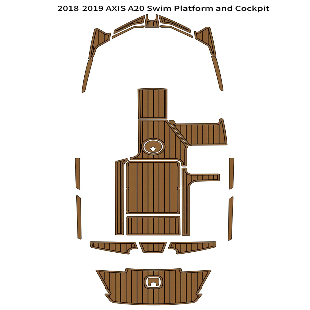 2018-2019 축 A20 수영 플랫폼 조종석 패드 보트 에바 폼 티크 데크 바닥 매트