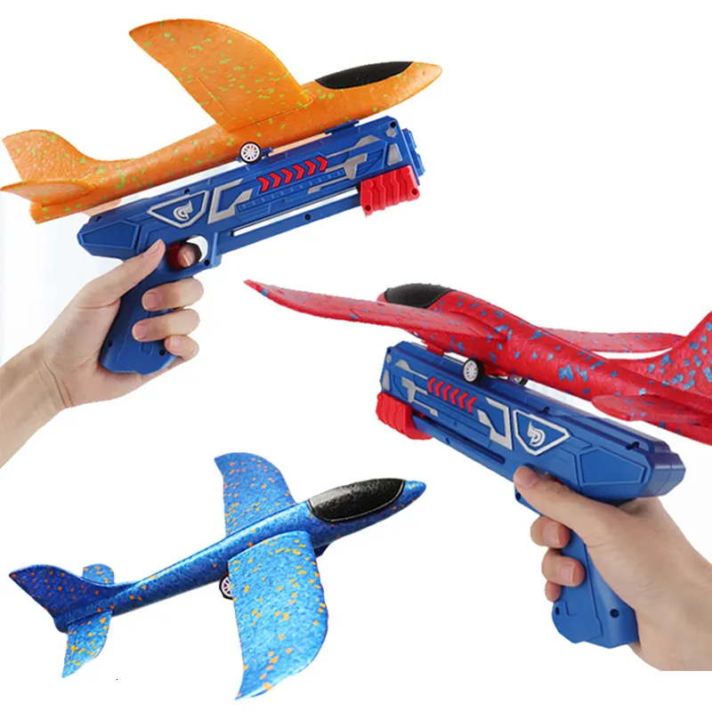 Diecast Model Airplane Launcher Toy Детские пузырьковые самолеты.