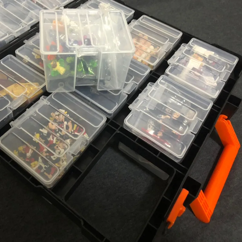 Double Sided Plastic Screw Box Organiser For Building Blocks, Screws