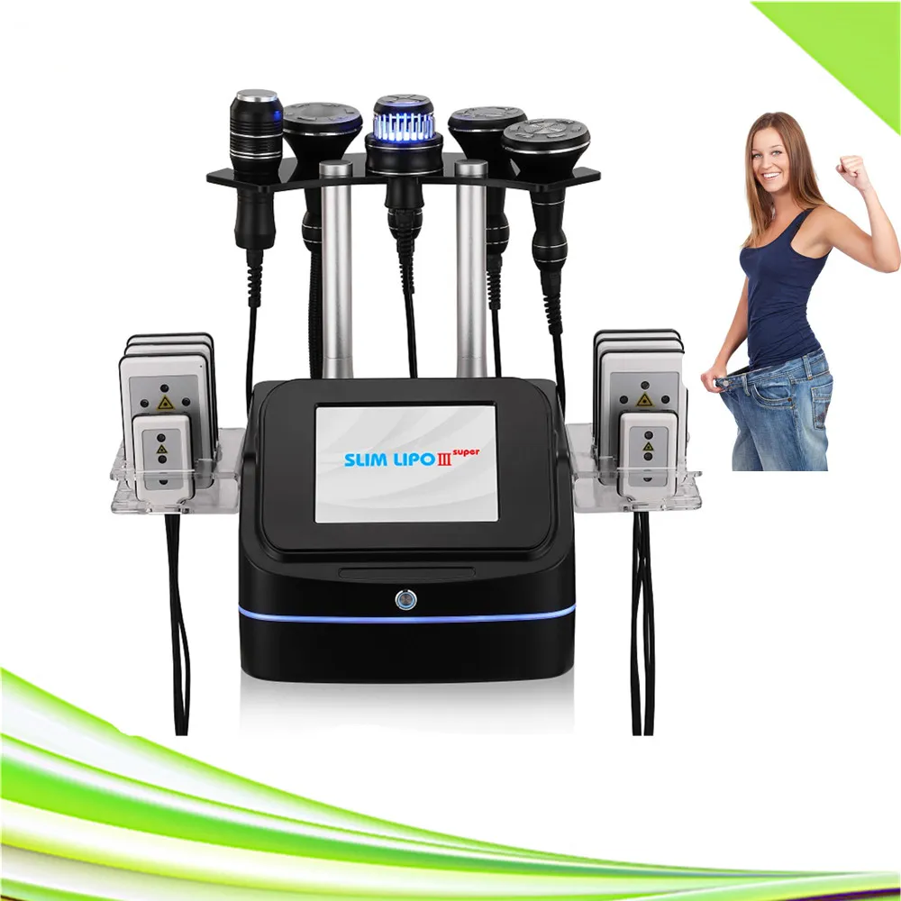 Machine amincissante RF à cavitation de graisse ultrasonique 80K, portable 9 en 1, micro-courant laser, lifting du visage, sculpture du corps, levage des fesses, système de cavitation sous vide