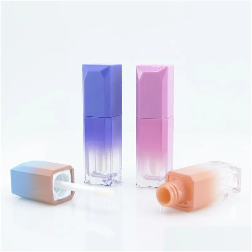 Bouteilles d'emballage ABS Tube de brillant à lèvres en plastique Fade MTI Couleur Mode Vide Clair Brillant À Lèvres Rouge À Lèvres Eyeline Cils Vernis À Ongles 1 35Y Dhahi