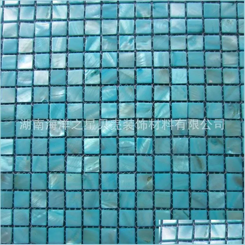 Mosaikskal Mosaikplattor mode Ocean Pearl Kitchen Backsplash Badrum Bakgrund Vägggolv för hem Garden Golvmatta Drop de DHR8J