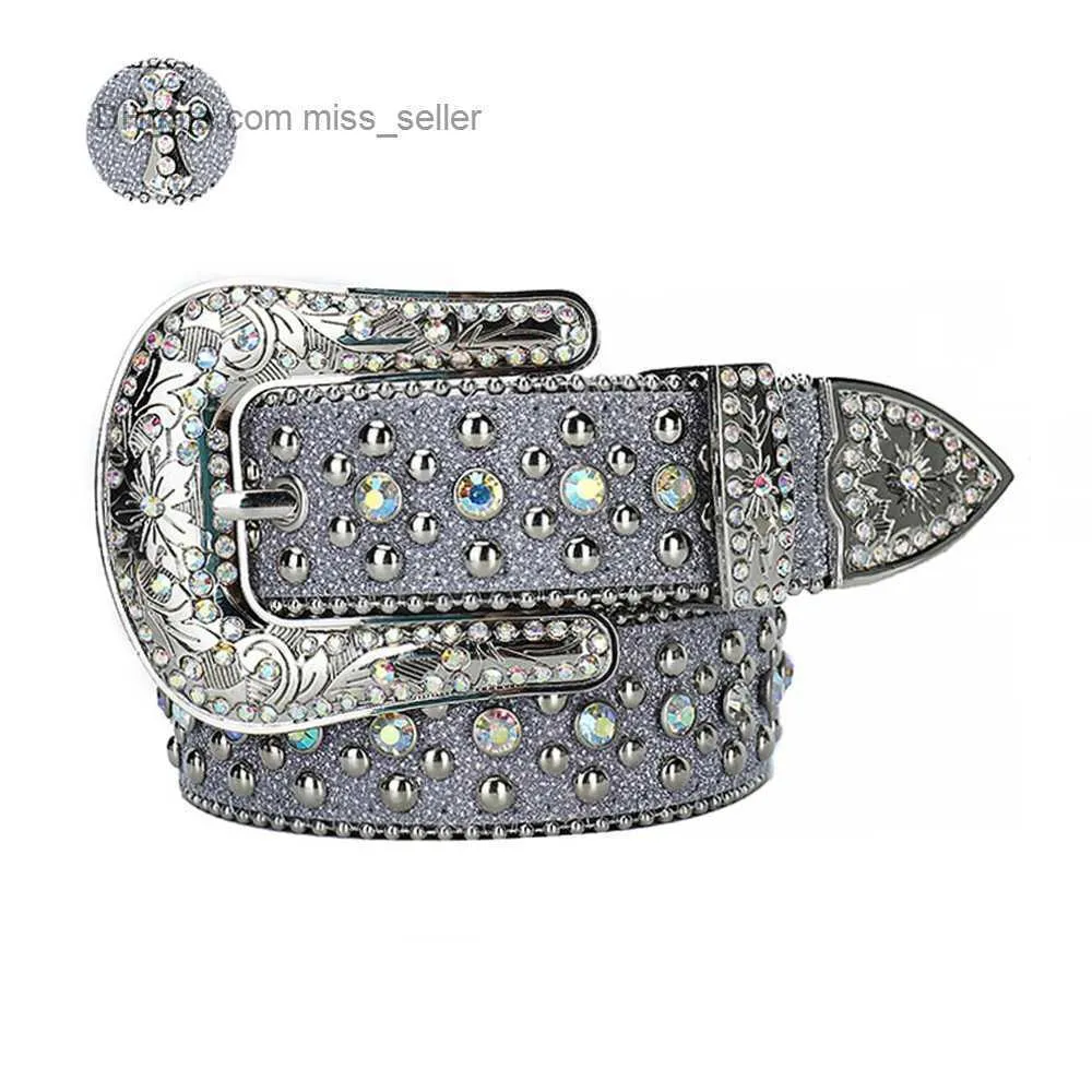 2022 Designer Belt BB Simon Rhinestone Belt kvinnors tunna med nitar Handgjorda personliga hiphop -online s￤ljs direkt fr￶ken s￤ljare