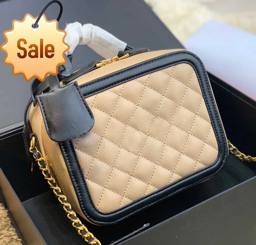 Luxe ontwerper Handtassen Damesmodemerk Cosmetics Bag Multifunctioneel draagbaar getextureerd lederen Single Schouder Crossbody Bag Factory Direct Sale