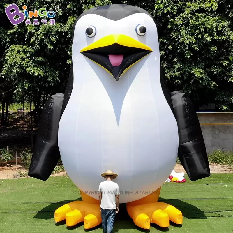 Nieuw op maat gemaakte gigantische opblaasbare pinguïnmodellen Inflatie Blaad dierenballonnen op voor feestevenement Zoo Decoratie Toys Sport