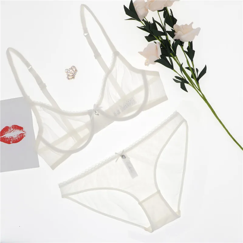 Women See Through Lace Push Up Transparent Everyday Bra And