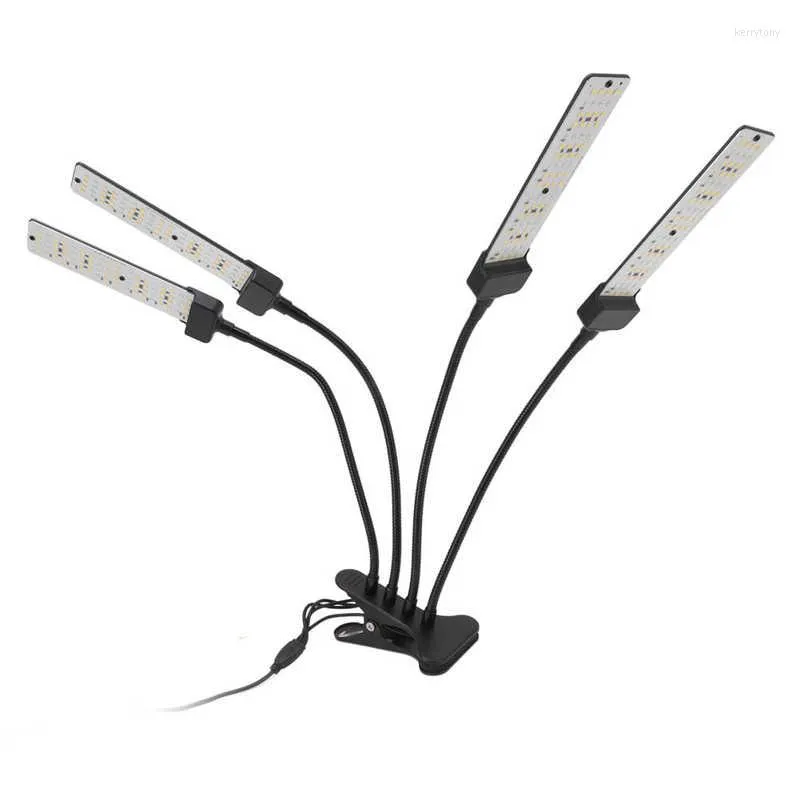 Grow Lights LED-lampan 100-240V Full Spectrum Lighting Flexibel aluminiumbasplantlampa för inomhus