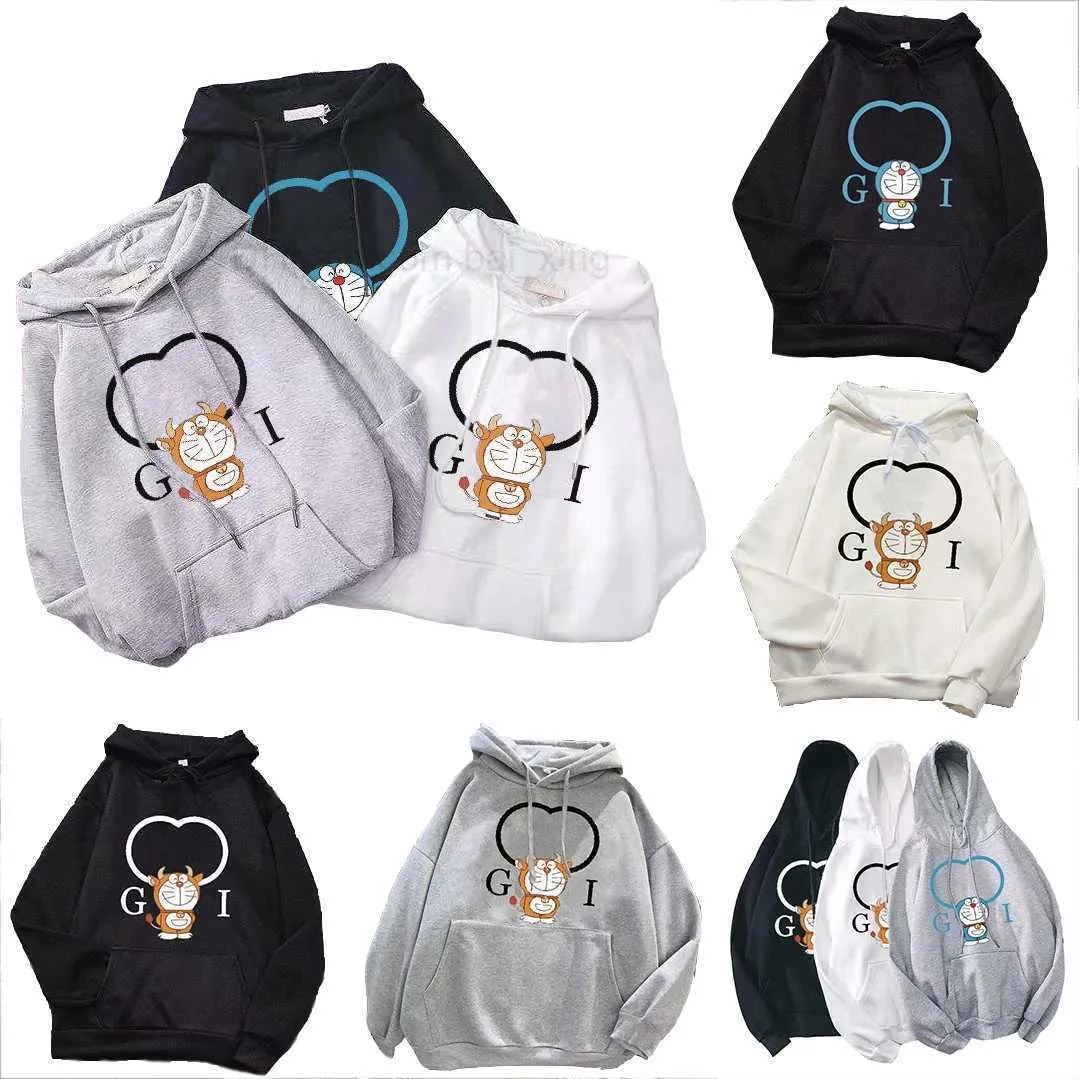 Erkekler Doraemon 20ss Hoodies Moda Kadın Hoodie Sonbahar Kış Kapüşonlu Kazak M L XL 2XL 3XL 4XL 5XL Yuvarlak Boyun Uzun Kol Giysileri