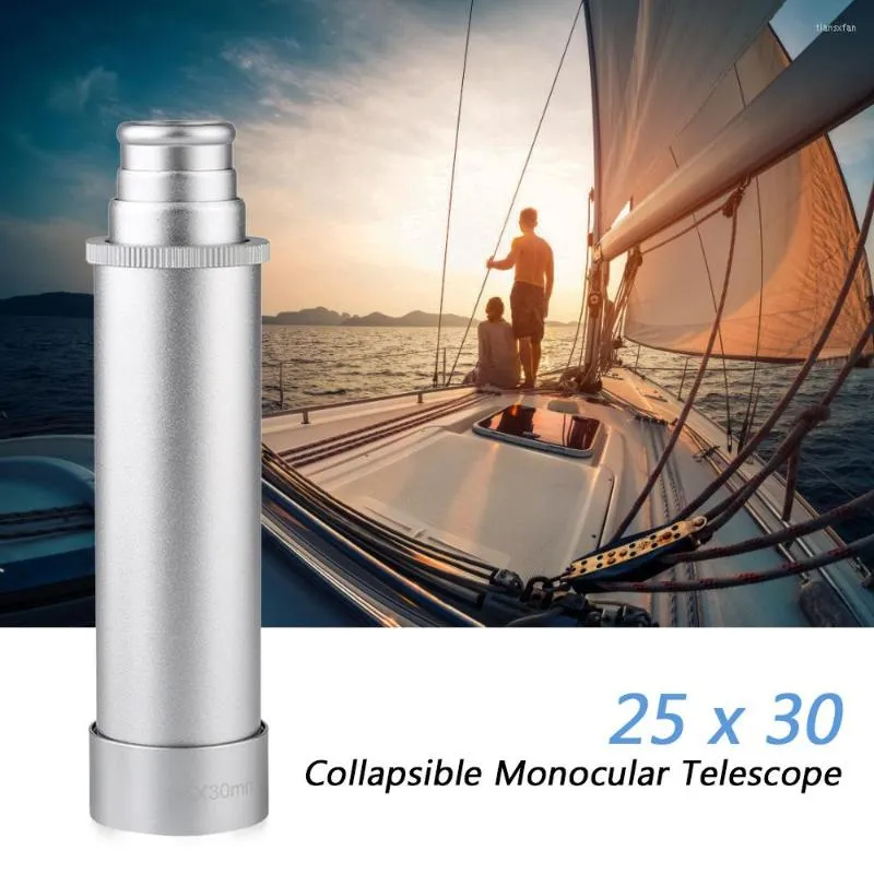 Teleskop 25x40 Pocket Zoomable Monocular Pirate Portable Collapsible Handheld Vintage