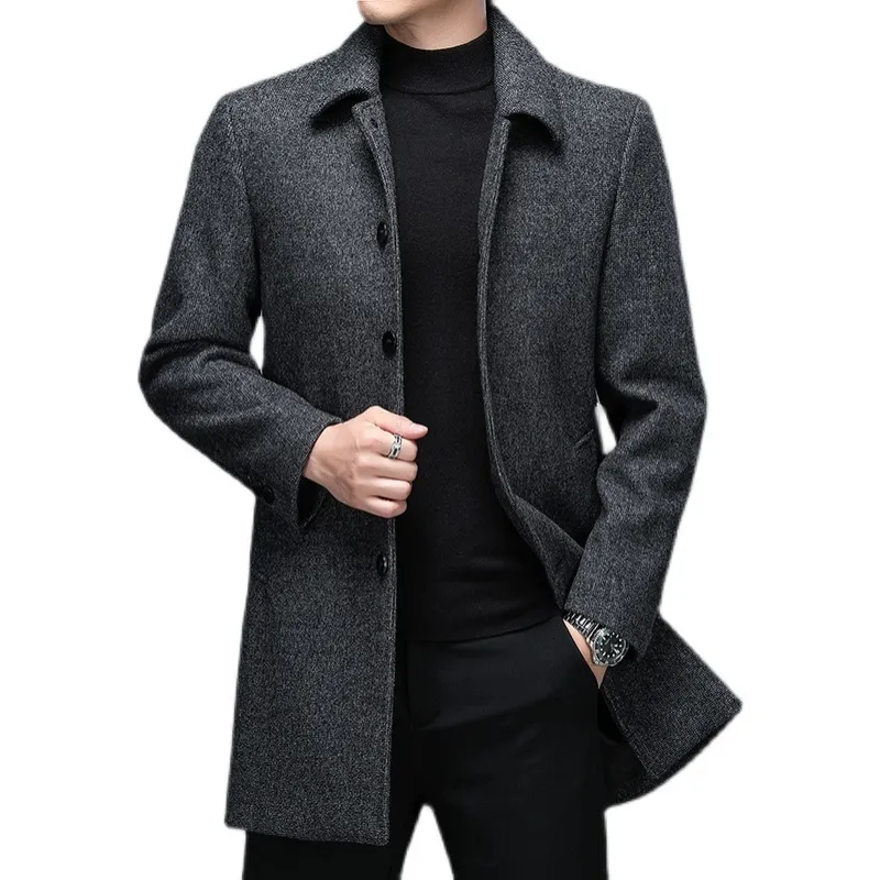 High Quality Mens Wool Cashmere Coat Winter Jackets And Coats With Turn Down Collar Business Casual Overcoat Style 221129 From Xue04 48.44 DHgate.Com