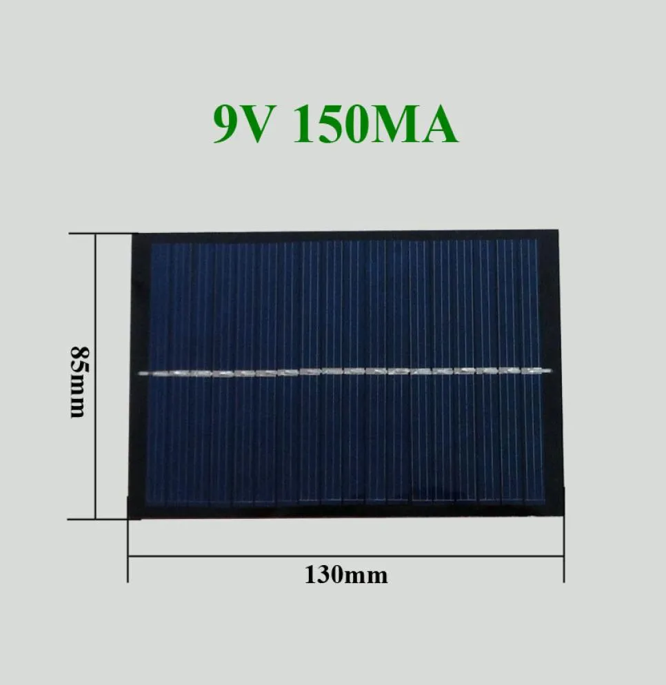 30pcs Panel solar peque￱o 9V 150MA 135W 130 mmx85 mm para bater￭a de 36V9570325
