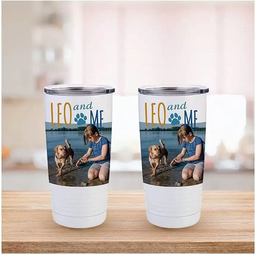 Sublimation Blanks Tumbler White 20 OZ Stainless Steel Coffee Travel Cups with Lid Sublimation Mugs for Heat Transfer DIY sxjun15