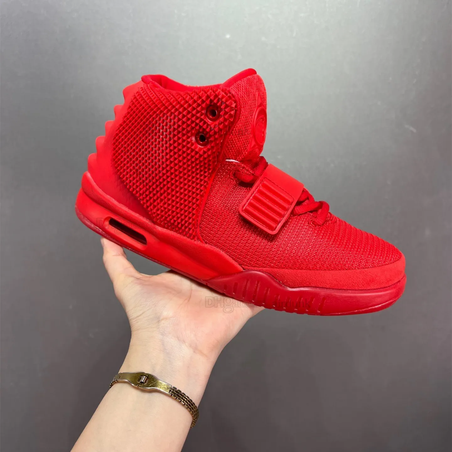 NRG Pure Platinum Solar Red October All Red Basketball Shoes 2.0