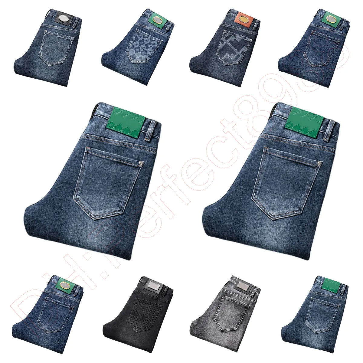 Neue JEANS Chinohose Hose Herrenhose Stretch Herbst Winter eng anliegende Jeans Baumwollhose gewaschen gerade Business Casual KF9925