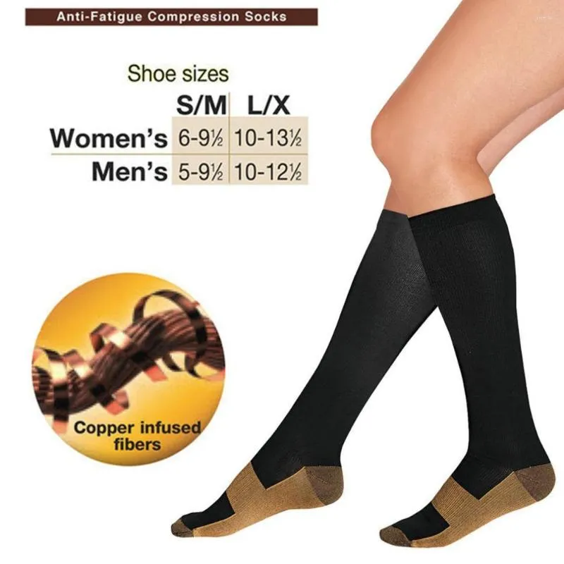 Chaussettes pour hommes Compression unisexe Anti-Fatigue doux magique hommes femmes jambe soutien goutte