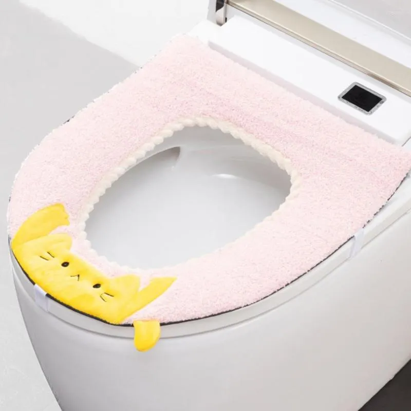 Tuvalet koltuğu kapaklar kış örtüsü kolay temizlenebilir paspas yıkanabilir leke dirençli yastık anti-odor