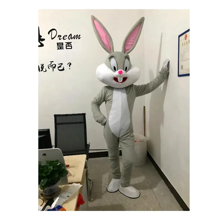 2022 Profesyonel Paskalya Tavşanı Maskot Kostümleri Tavşan ve Bugs Bunny Yetişkin Cadılar Bayramı Noel Doğum Günü Partisi