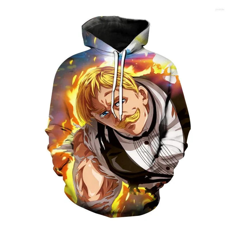 Men s Hoodies Seven Deadly Sins 3D Print Anime Nanatsu No Taizai Men Women Fashion Hooded Sweatshirt Hoodie Hip Hop Pullover Tops Coat