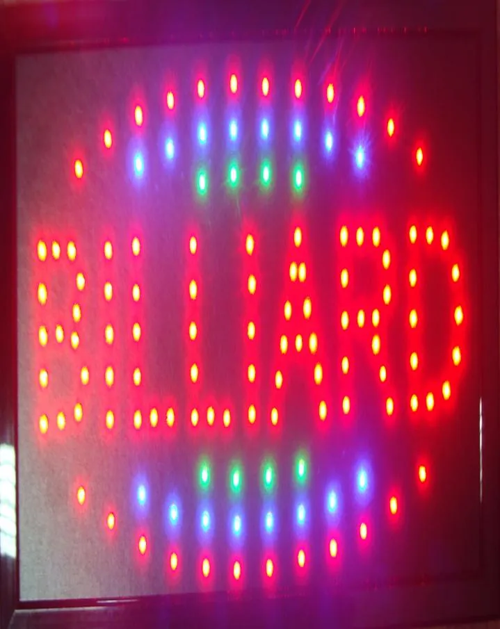 직접 판매 커스텀 LED 부호 10x19 인치 Semioutdoor Ultra Bright Flashing Billiard Store Business Signboard7952718