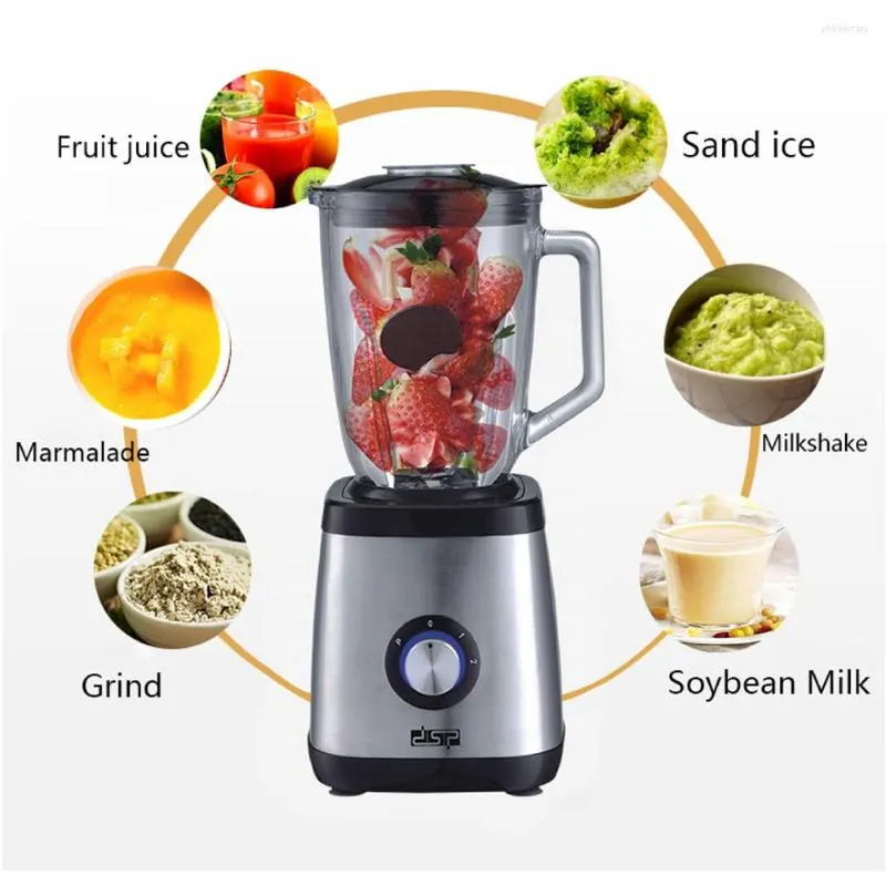 Juicers Blender Juicer Soja Milk Maker Voedingsverwerkers Mixer Huishouden Elektrisch 1,5L 350W High Power Cooking Machine Ice Crusher Grinder