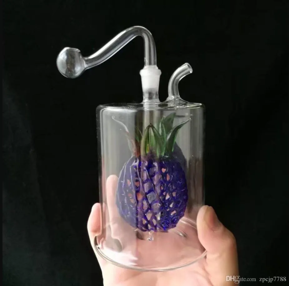 Super Colored Pineapple Pot Venta al por mayor Bongs Quemador de aceite Tubos Tubos de agua Plataformas de vidrio Fumar