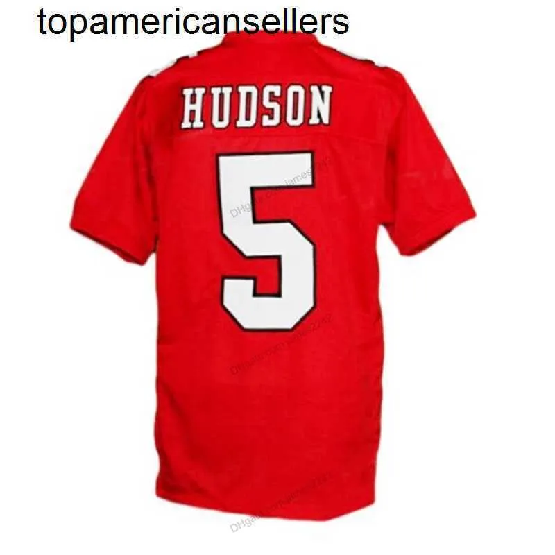 تخصيص Finn Hudson #5 Glee TV Football Jersey Movie Red Stitched Cory Monteith أي اسم رقم حجم S-4XL