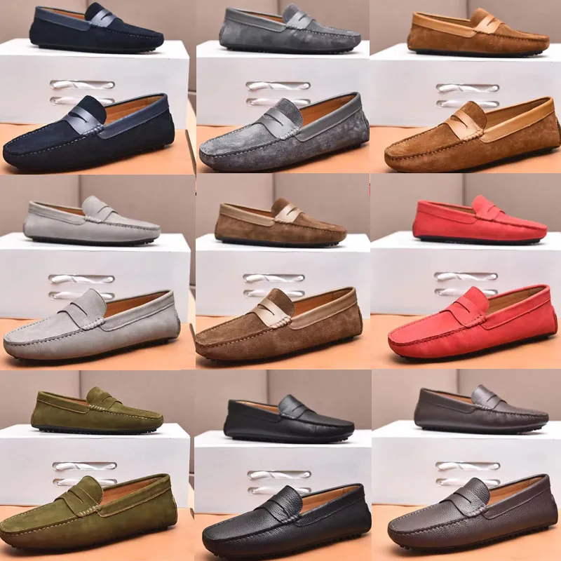 2022 mocassini da uomo firmati British Business sandali di lusso 100% pelle Lazy Beanie Casual slip-on Set scarpe da piede moda Sandalo con tacco basso quadrato testa tonda taglie 38-45