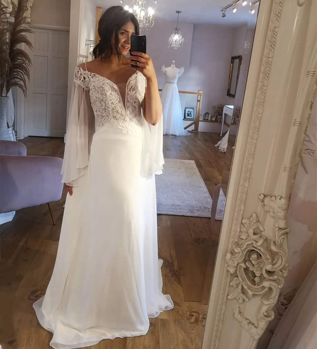 Unique Design Wedding Dress Floor Length Organza Tulle Charming Sweetheart Vintage Civil Robe De Mariee Bridal Gowns Court